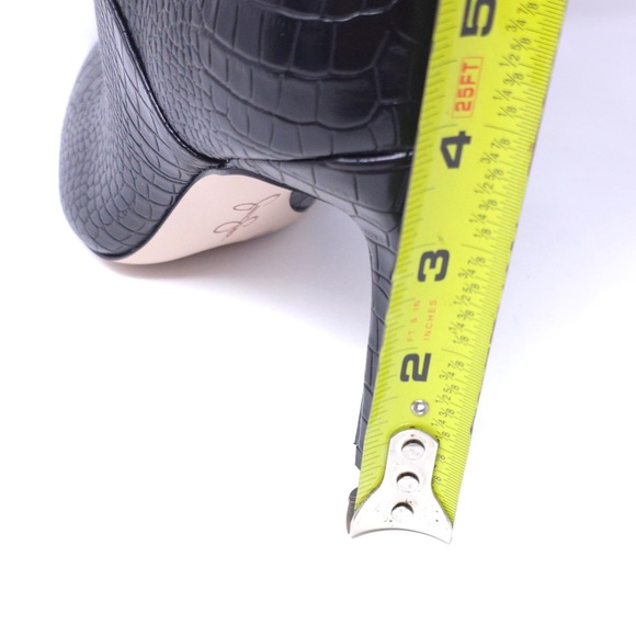 New Jessica Simpson Elisti Black Leather High Heel Bootie Size 9M - Picture 10 of 11